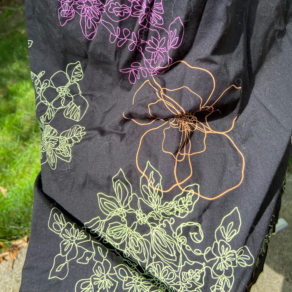Strapless black and neon party dress - Picture 2 of 2